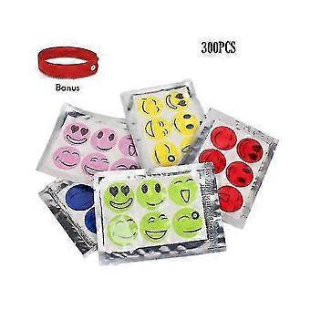 300pcs Smiley Mosquito Repellent Insect Repellent Stickers