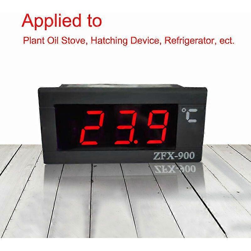 Built-in Digital Display Freezer Thermometer - Black