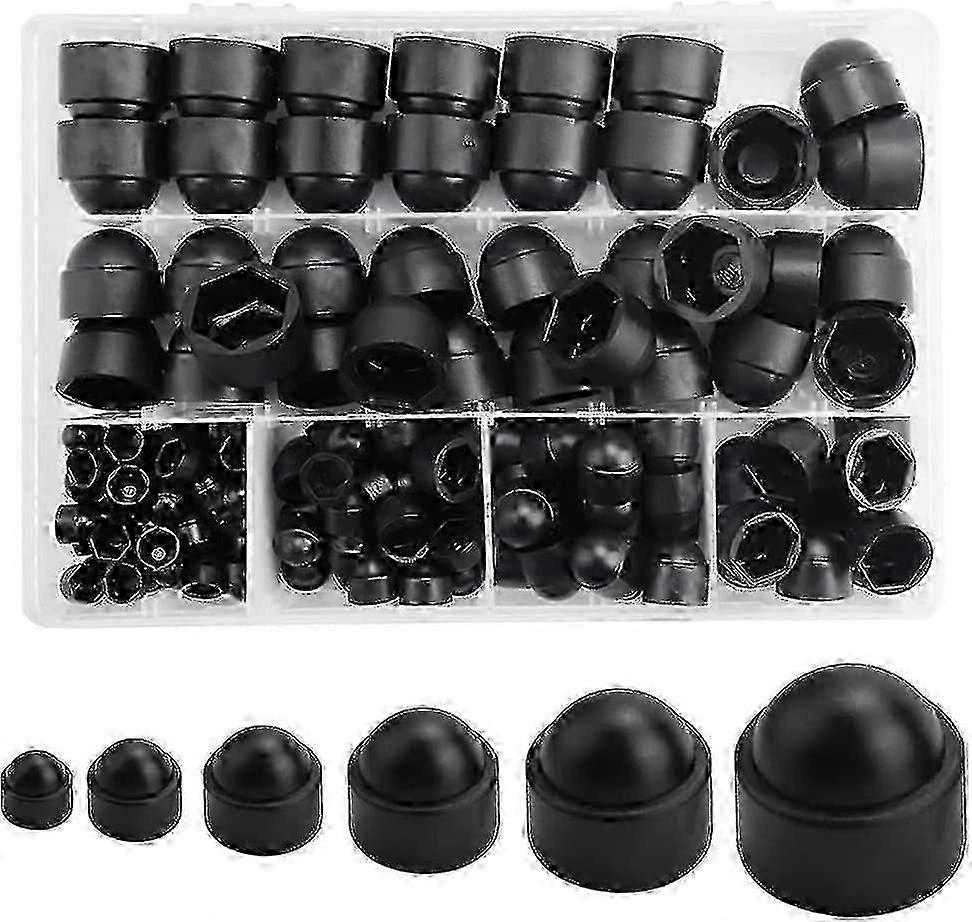 145pcs Hex Plastic Dome Caps for Bolt Nut Protection