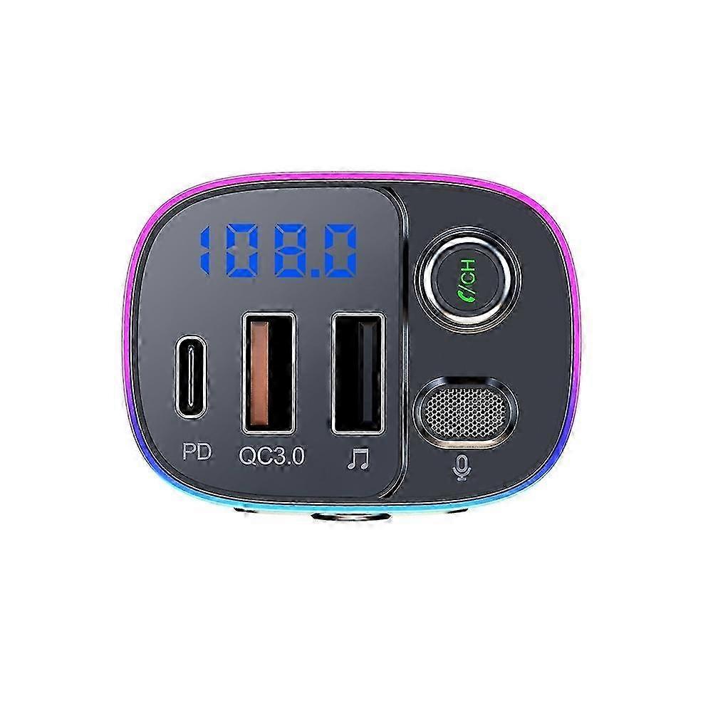 T65 Car Bluetooth Compatible FM 5.0 Transmitter T65
