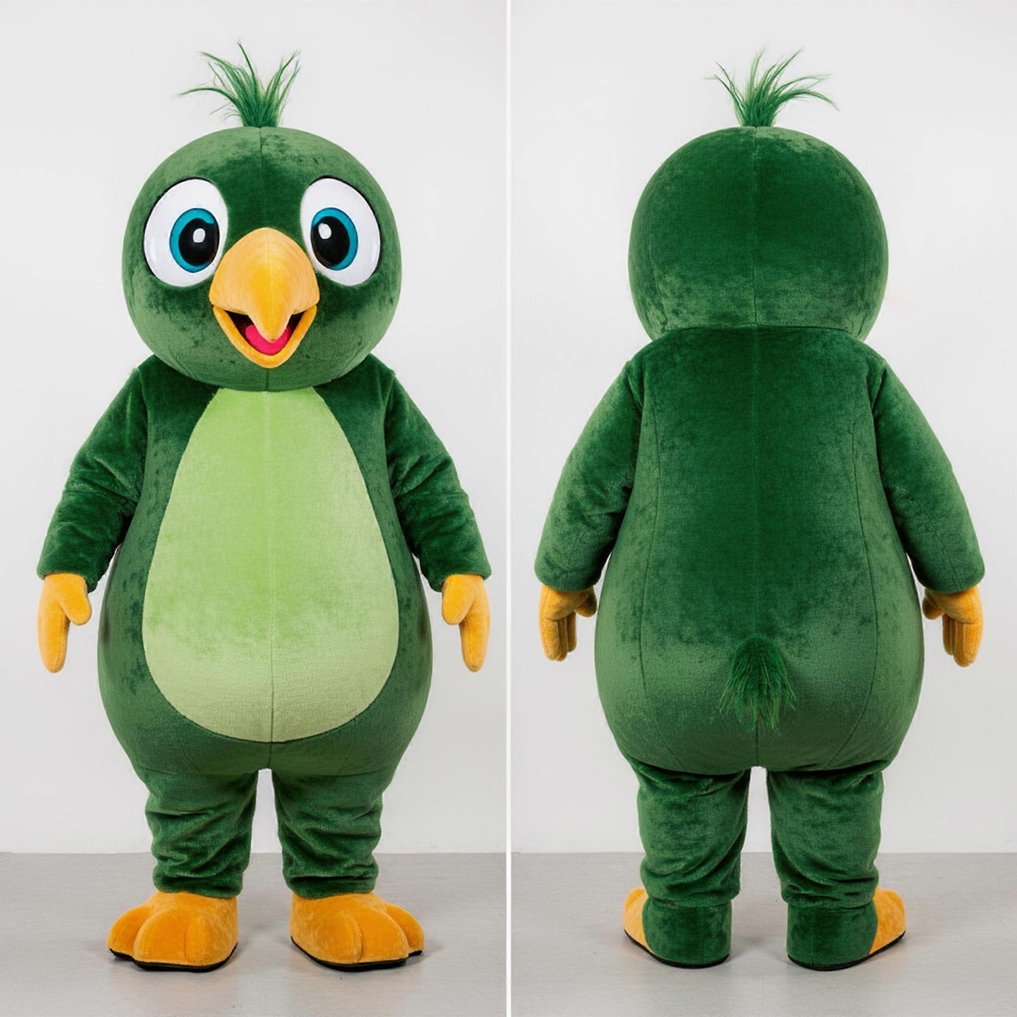 MASTICOT Forest Green Rounded Kiwi Mascot