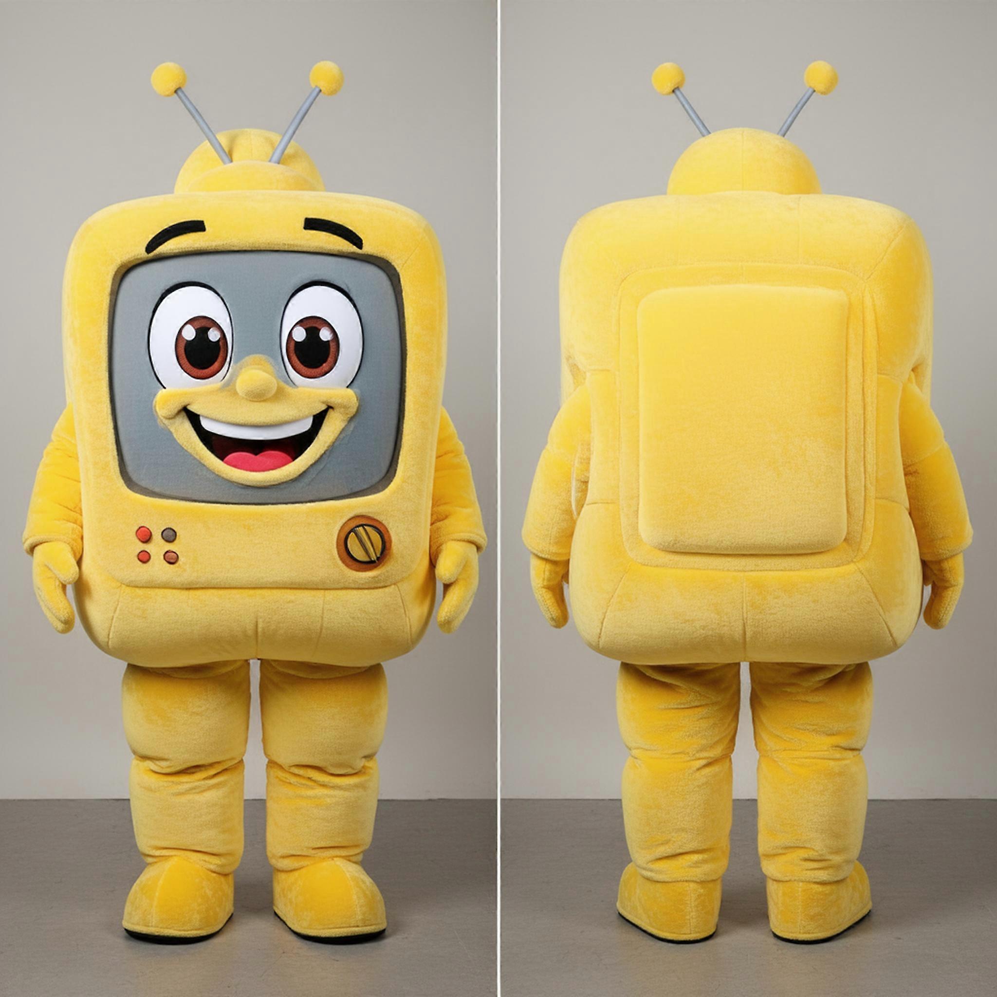 MASTICOT Yellow Vibrant Television Mascot