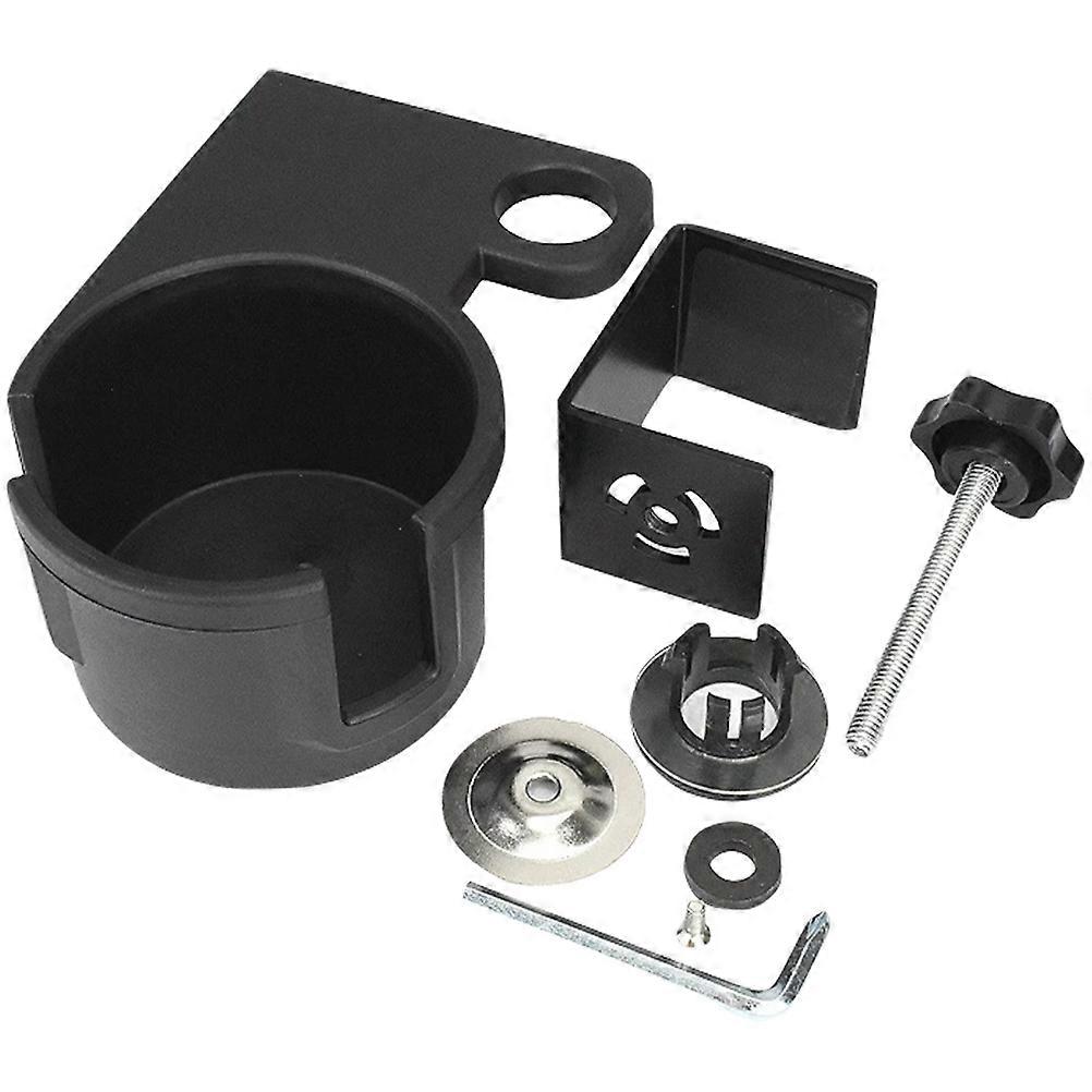 Desk Side Cup Holder for Table Edge Clipping Black