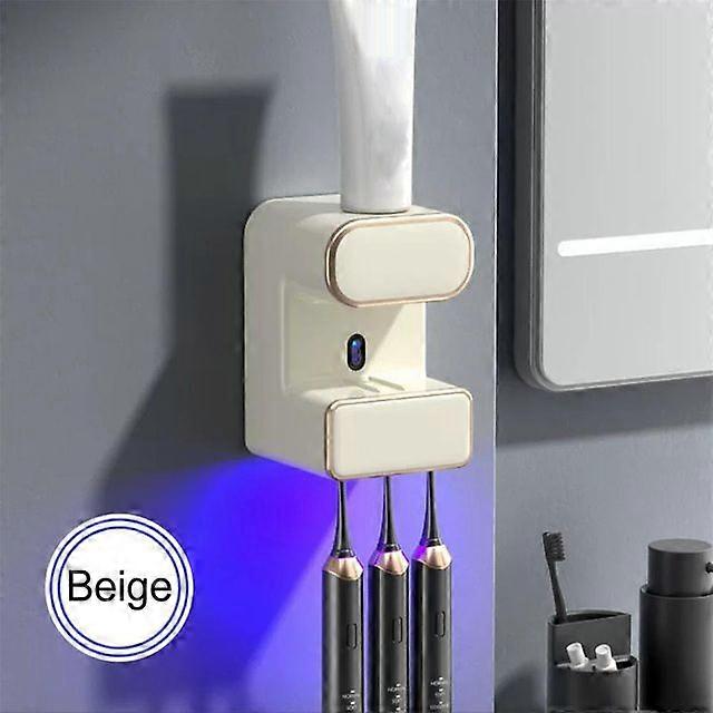 Automatic Sensor Toothpaste Dispenser 3 Toothpaste Slots Wall Mount Stand Electric Toothpaste Squeezer Bathroom Accessory Accessories