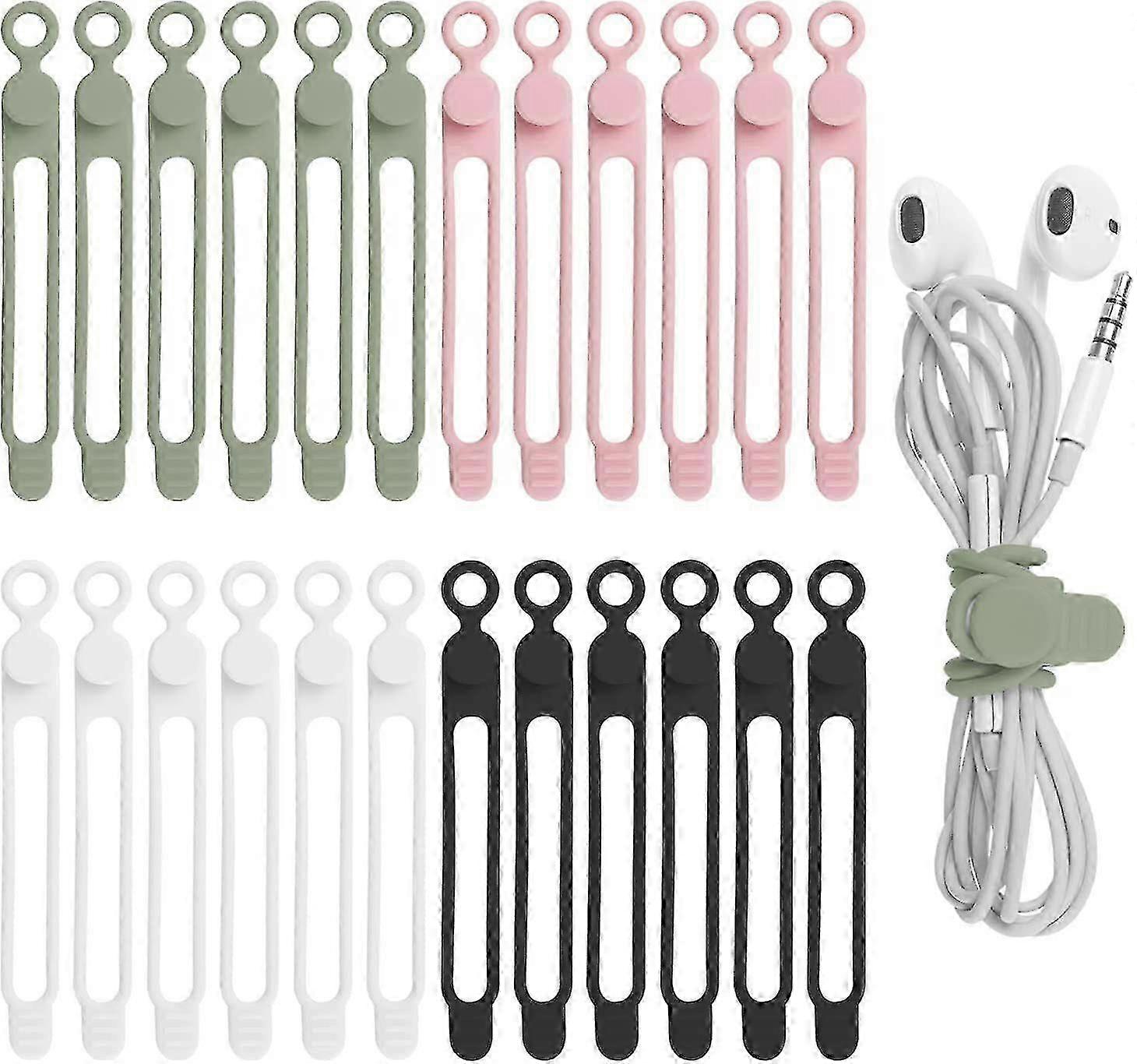 Silicone Cable Ties, Reusable