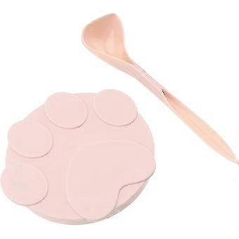 Convenient Set Including Silicone Pet Can Cover and Feeding Spoon for Pet Food Storage