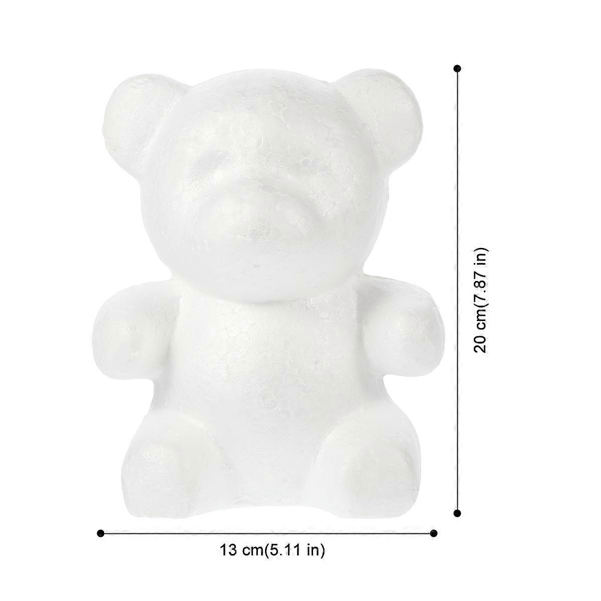 Bear Model Bear Mould for Wedding Decor 2Pcs White