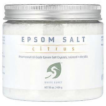 2 x White Egret, Epsom Salt, Citrus, 16 oz (454 g)