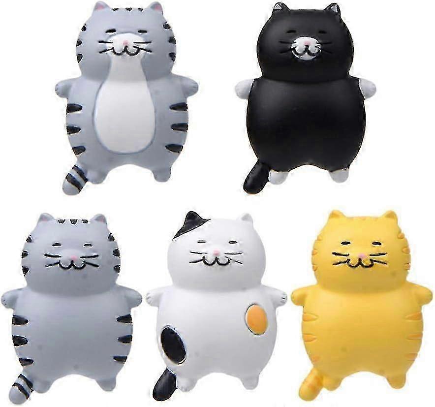 Colourful Cat Magnetic Fridge Set