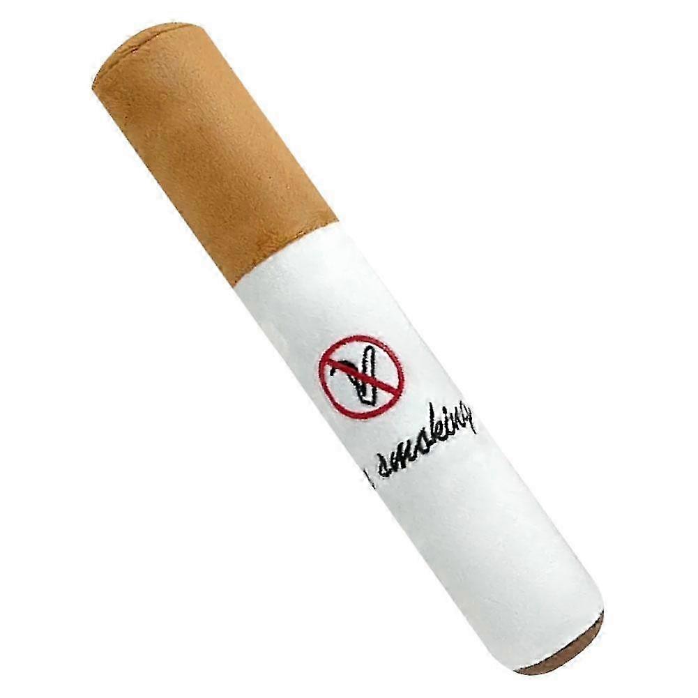Squeaky Cigar-Shaped Plush Toy