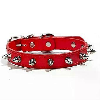 Studded Leather Pet Collar Durable