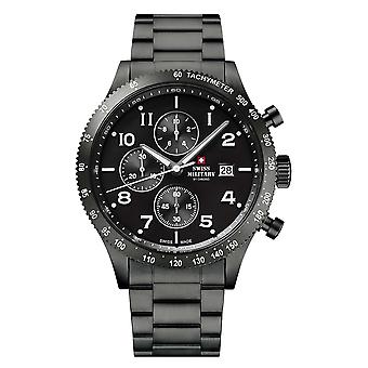Wristwatch round with metal bracelet Watch for Men Analog Quartz with Stainless Steel Bracelet SM34084.03