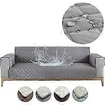 Waterproof Sofa Cover Sofa Protector with Armrests (Grey, 2 Seater)