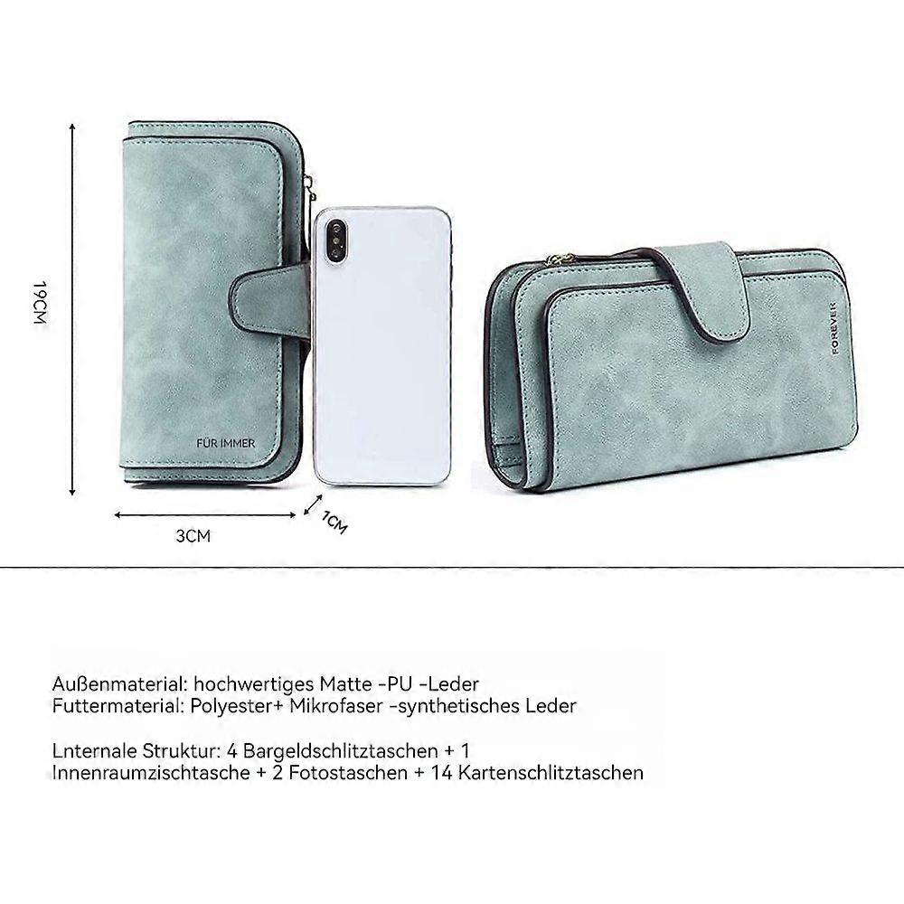 RFID-Blocking Tri-Fold Leather Wallet