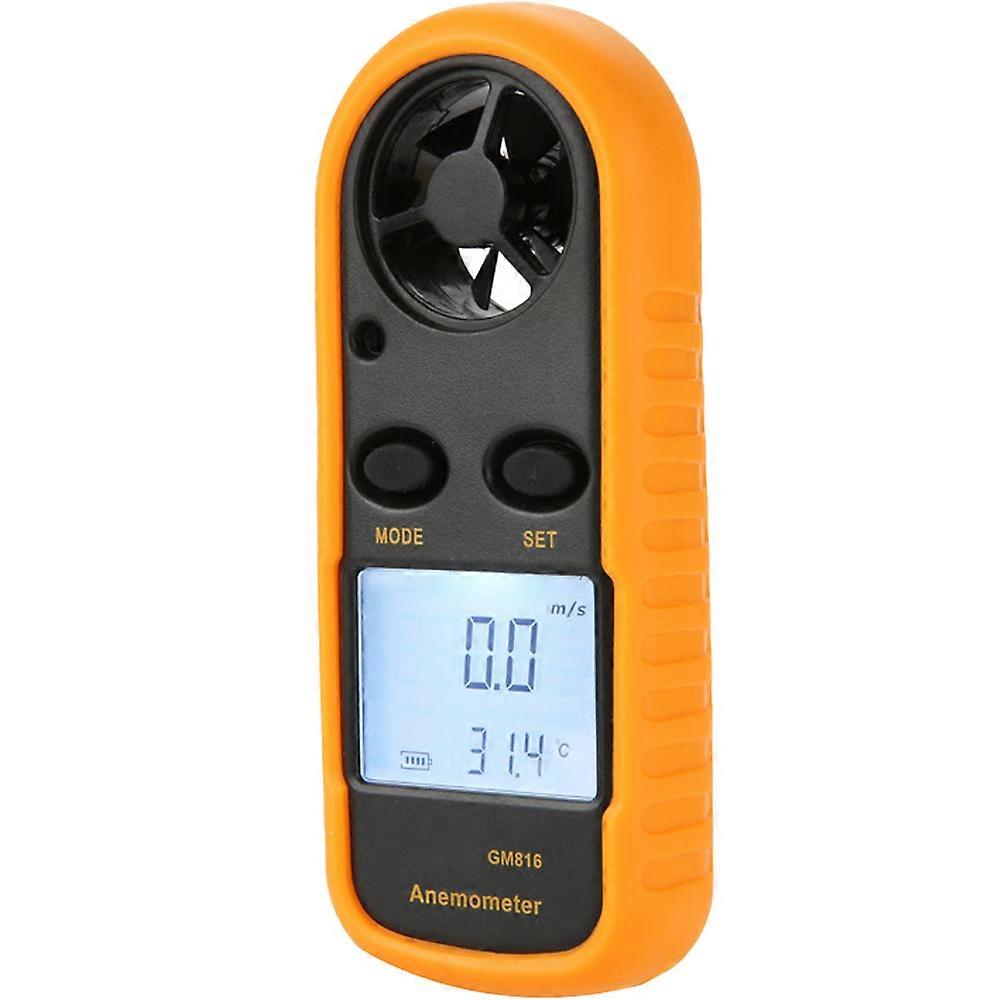 Handheld Anemometer with LCD Backlight for HVAC Sailing Climbing