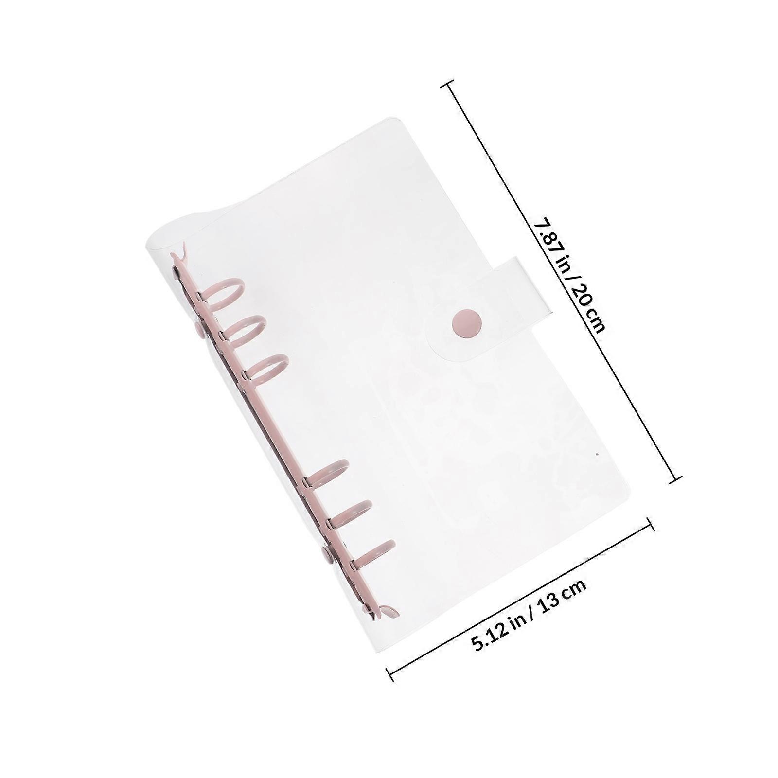 Transparent PVC Loose-Leaf Shell Notebook for 1Pcs Practical Use