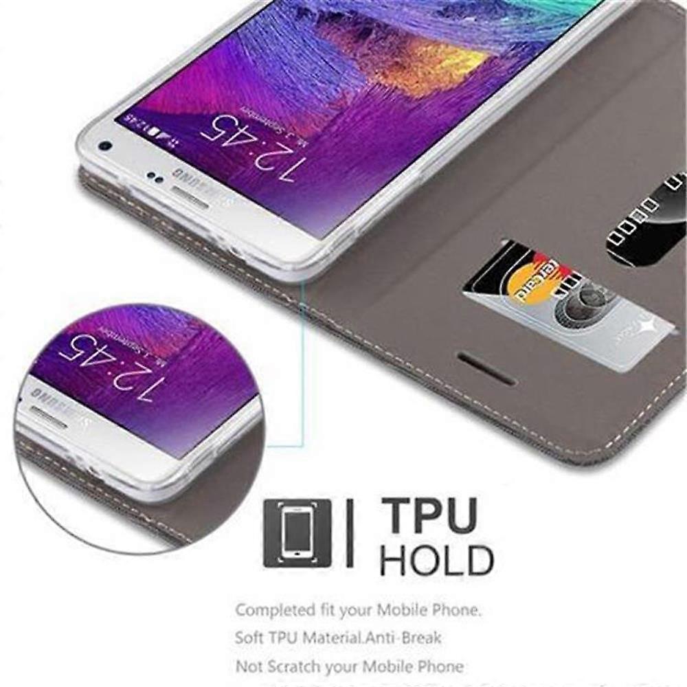 Case compatible with Samsung Galaxy NOTE 4 - protective case in jeans look and stand function