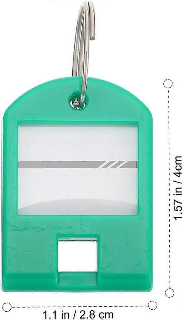 35pcs Numbered Abs Key Tag with Writable Label and Keyring