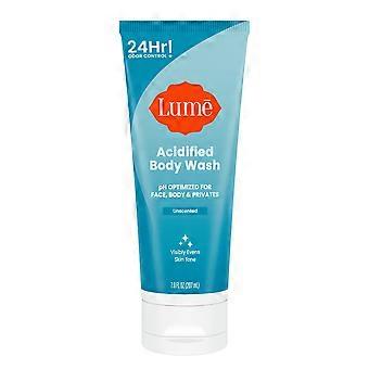 Lume Waschlotion für empfindliche Haut, pH-neutral, für Intimsphäre und Körper, unparfümiert, 207 ml.