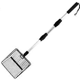 Large Adjustable Chicken Poop Scooper 3in1 Long Handle Heavy Duty Metal Coop Cleaning Tool 2242in