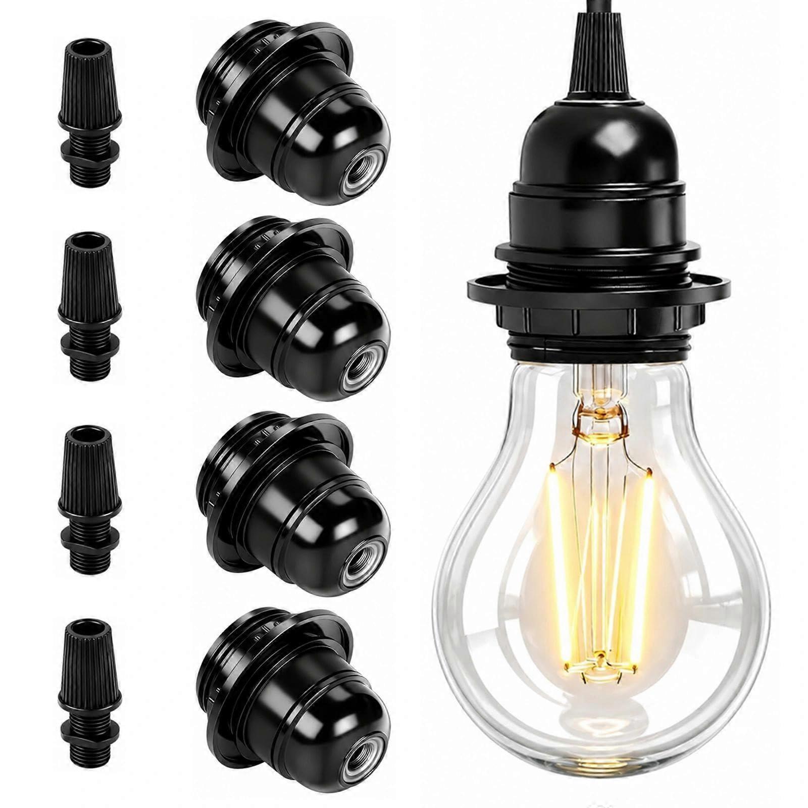 4 stuks E27-fitting 250 V 4 A, lampfitting E27 met schroefdraad