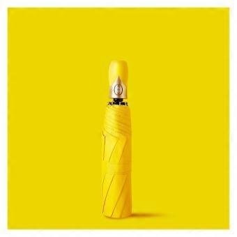 Automatic Umbrella for Women Windproof Travel Umbrella with Reinforced Frame and Compact Folding Design (Auto Yellow Blue)
