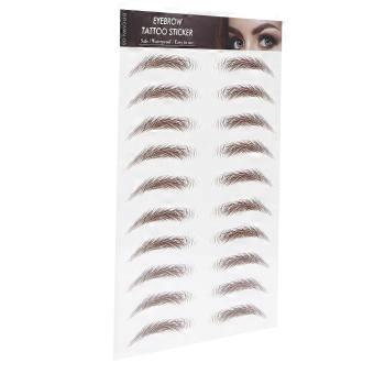 Professional Waterproof Eyebrow Tattoo Sticker Eyebrow Transfer Sticker for WomenBROWN 06