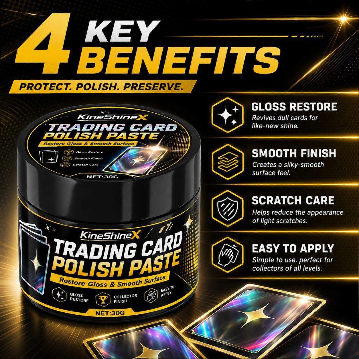 30g Polish Paste Surface Cleaner for Trading Card Cases