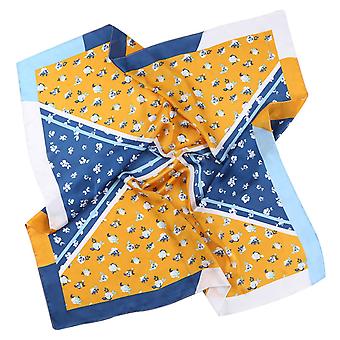 Silk Like Scarf Women's Fashion Pattern Large Square Satin Headscarf Headdress, SY-7