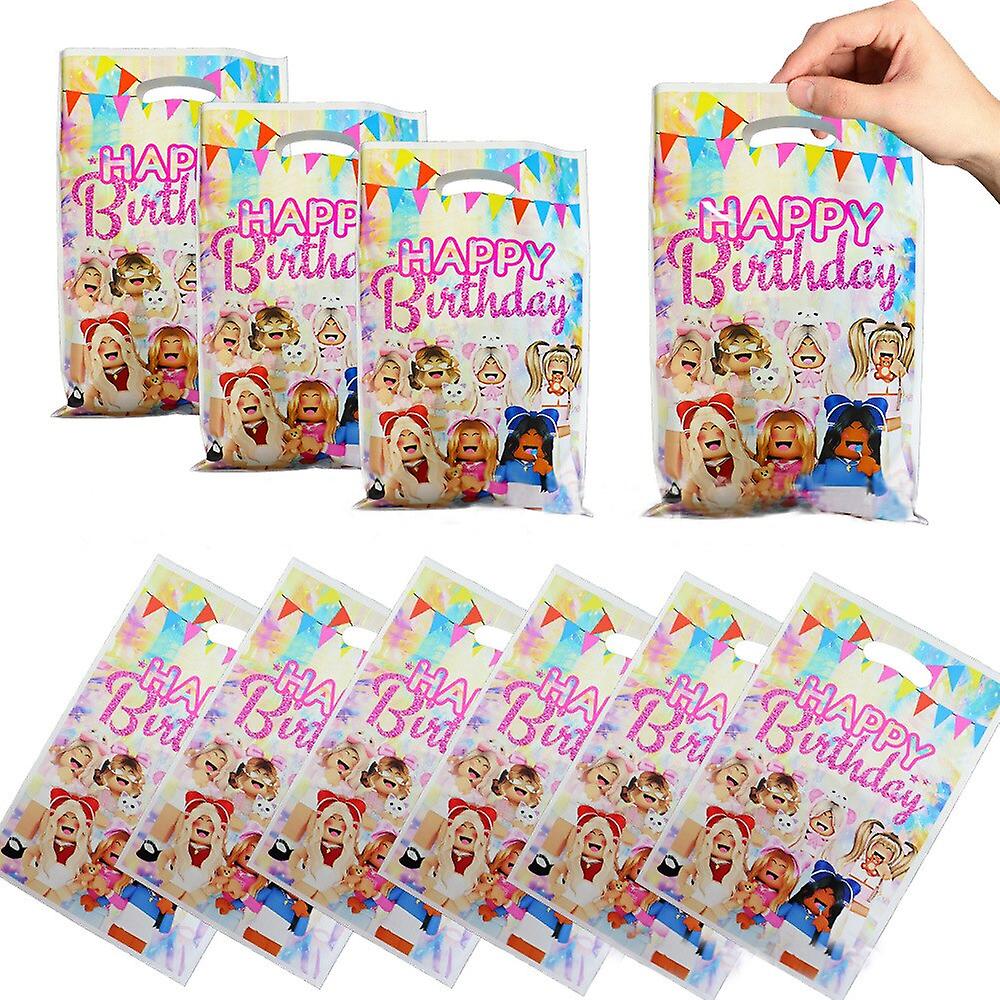 Plastic Gift Bag Frozen Princess Olaf Elsa Loot Bag Kid Boy Birthday Party Supplies Cartoon Theme Decorations