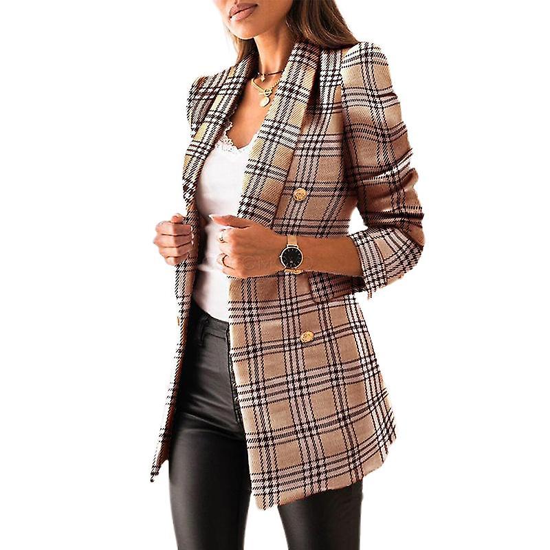 Ladies' Casual Plaid Jacket