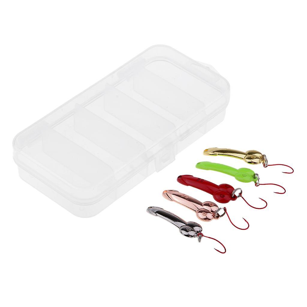 Ske Fiskeri Lokke Metal Fiskeri Agn Hårde lokker Spinnerbait Diskant Krog 5g