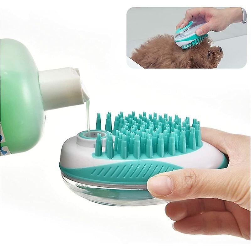 2 in 1 Bath Brush Silicone Pet Shampoo Dispenser