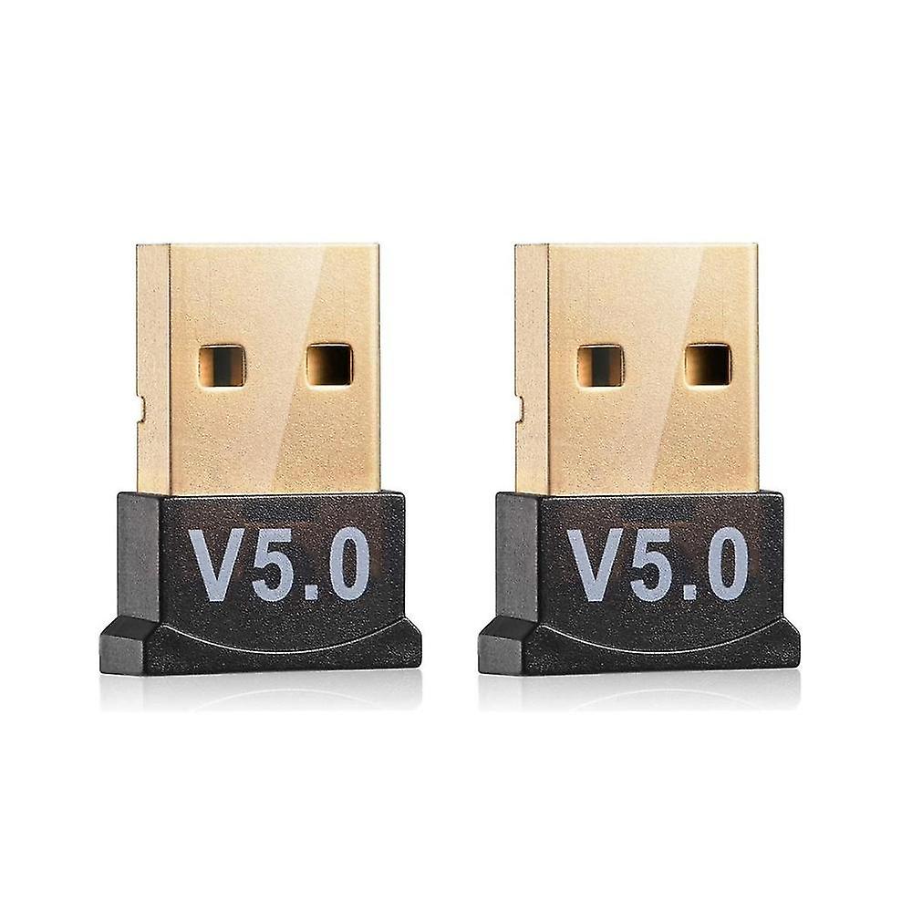 2pcs Bluetooth 5.0 Adapter Bluetooth Receiver Transmitter Wireless Usb Adapter For Computer Pc Lapt