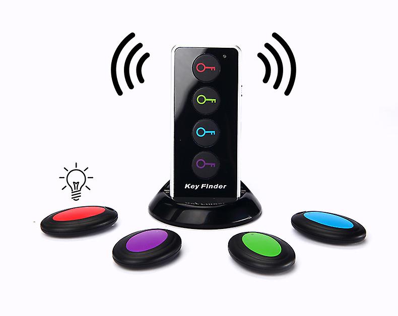 433.92mhz Design Advanced Wireless Key Finder Remote Key Locator Anti-lost Alarm With Torch Function