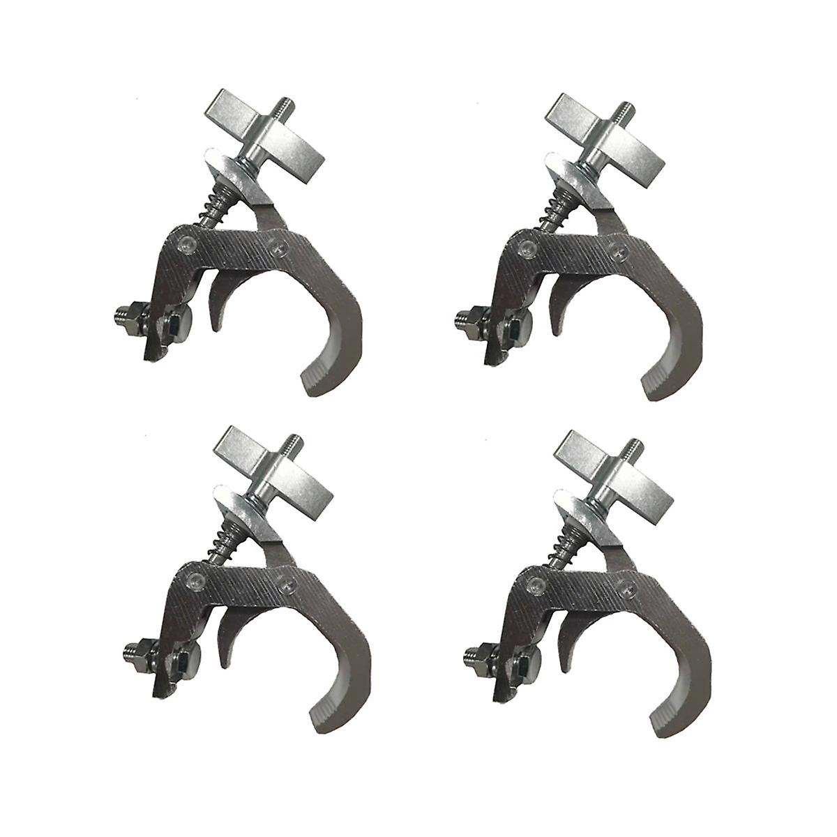 4Pcs Aluminium Light Hooks Moving Head Light Hooks Spring Claw Shaped Hooks Stage Lighting Fixtures