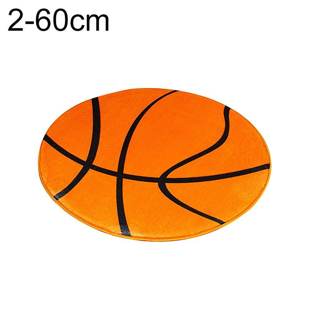 ZHOUBA Round Football Basketball Pattern Pad Computer Chair Mat Carpet Rug Home Decor
