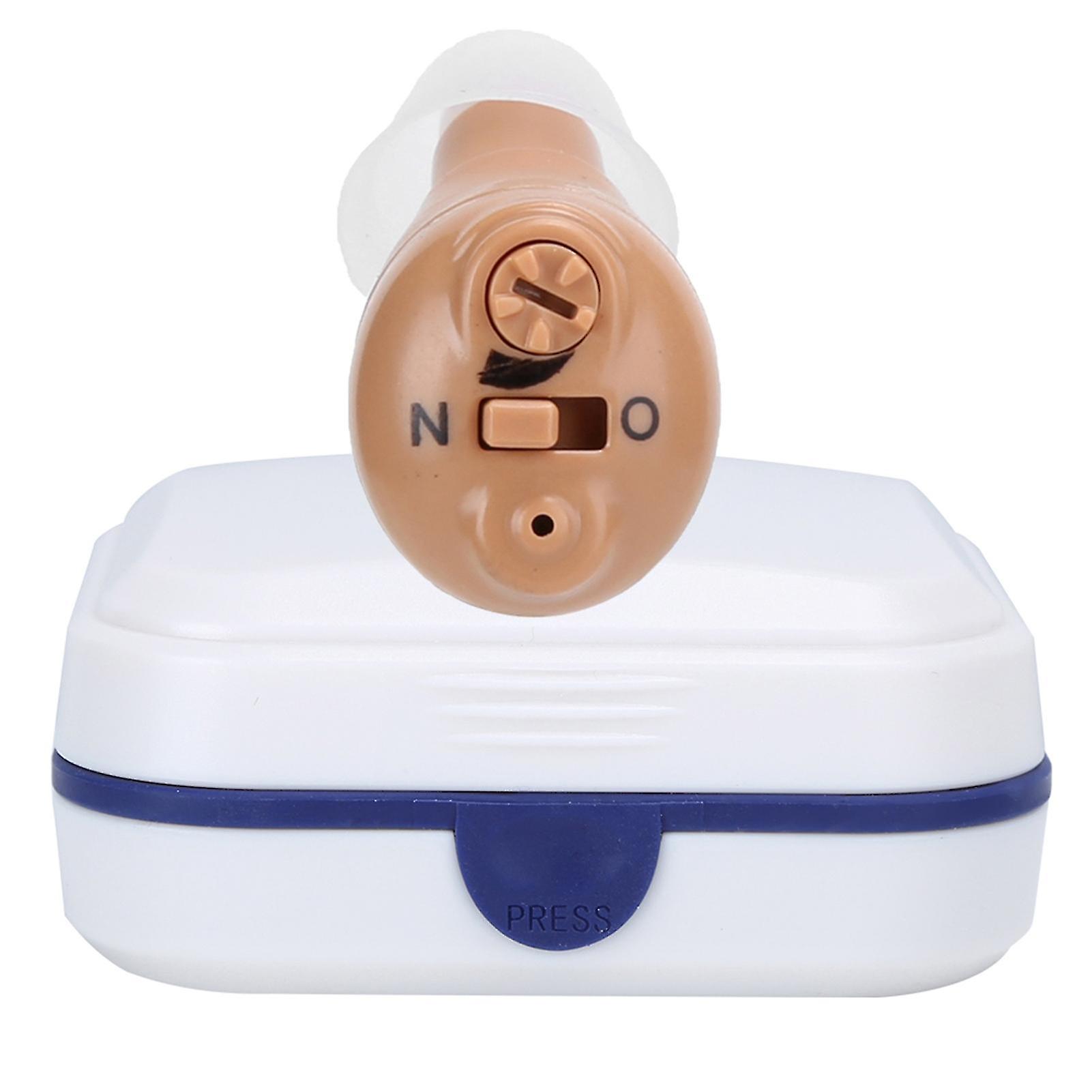 D?8000 Wireless Rechargeable Hearing Aid Mini Sound Amplifier Volume Adjustable 100?240VUS Plug
