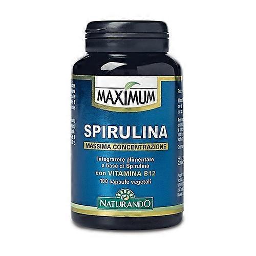 maximum spirulina 100 vegetable capsules