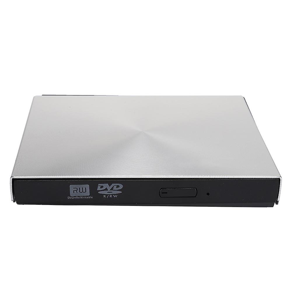 USB3.0 Drive Desktop Notebook External Optical Drive DVD Burner for WIN98 / ME / 2000 / XPSilver Grey