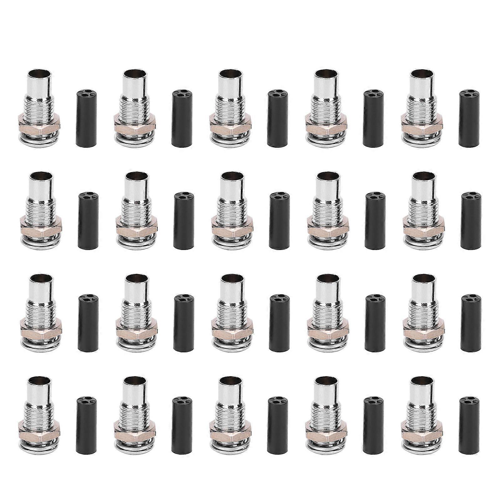 Lot de 20 supports LED en laiton, montage sur cadre, diode électroluminescente, base métallique plate, contrôle industriel, 3 mm