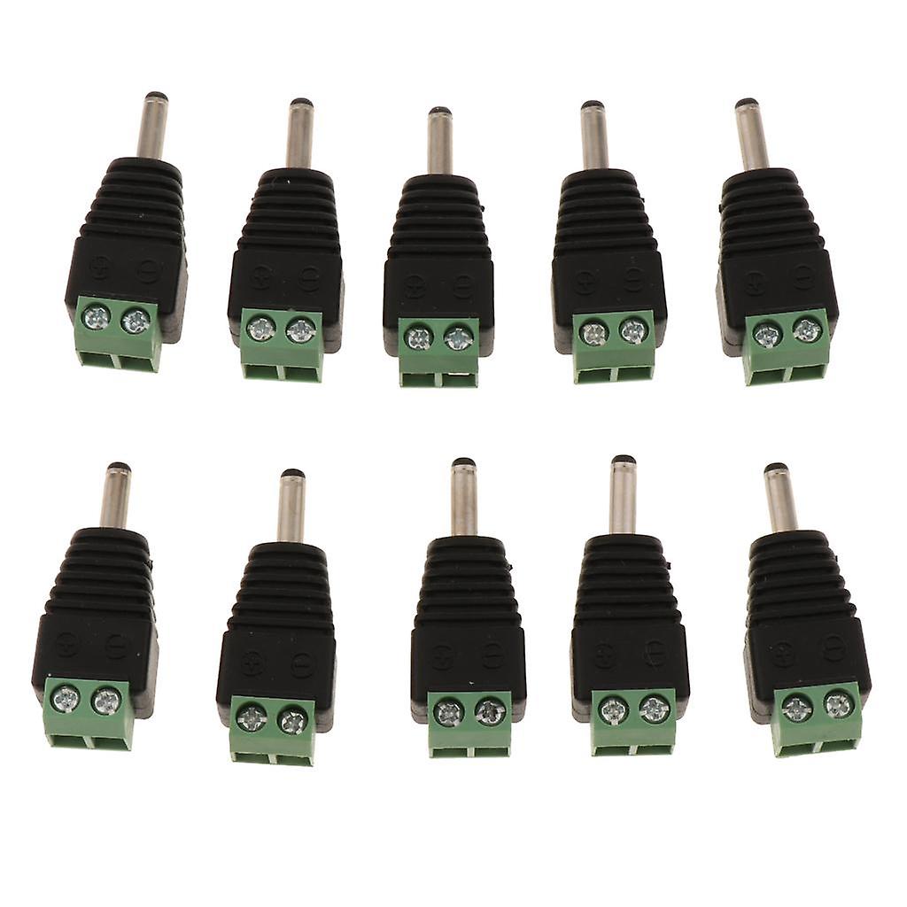 10 Pieces 3.5 x 1.3mm DC Power Jack Adapter Connector Plug 5V