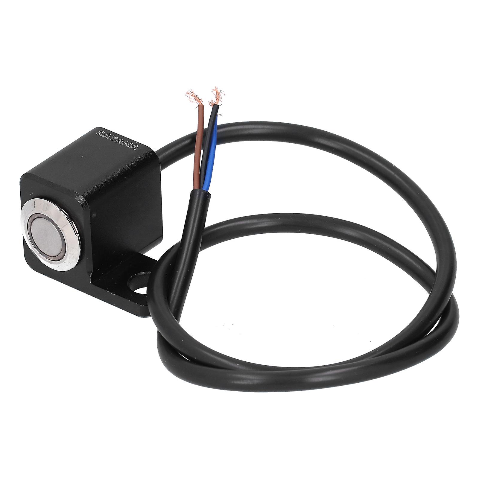 10mm Universal Motorcycle Handlebar Switch ON/OFF Button for Headlight Fog Light W/Blue LightRight Side