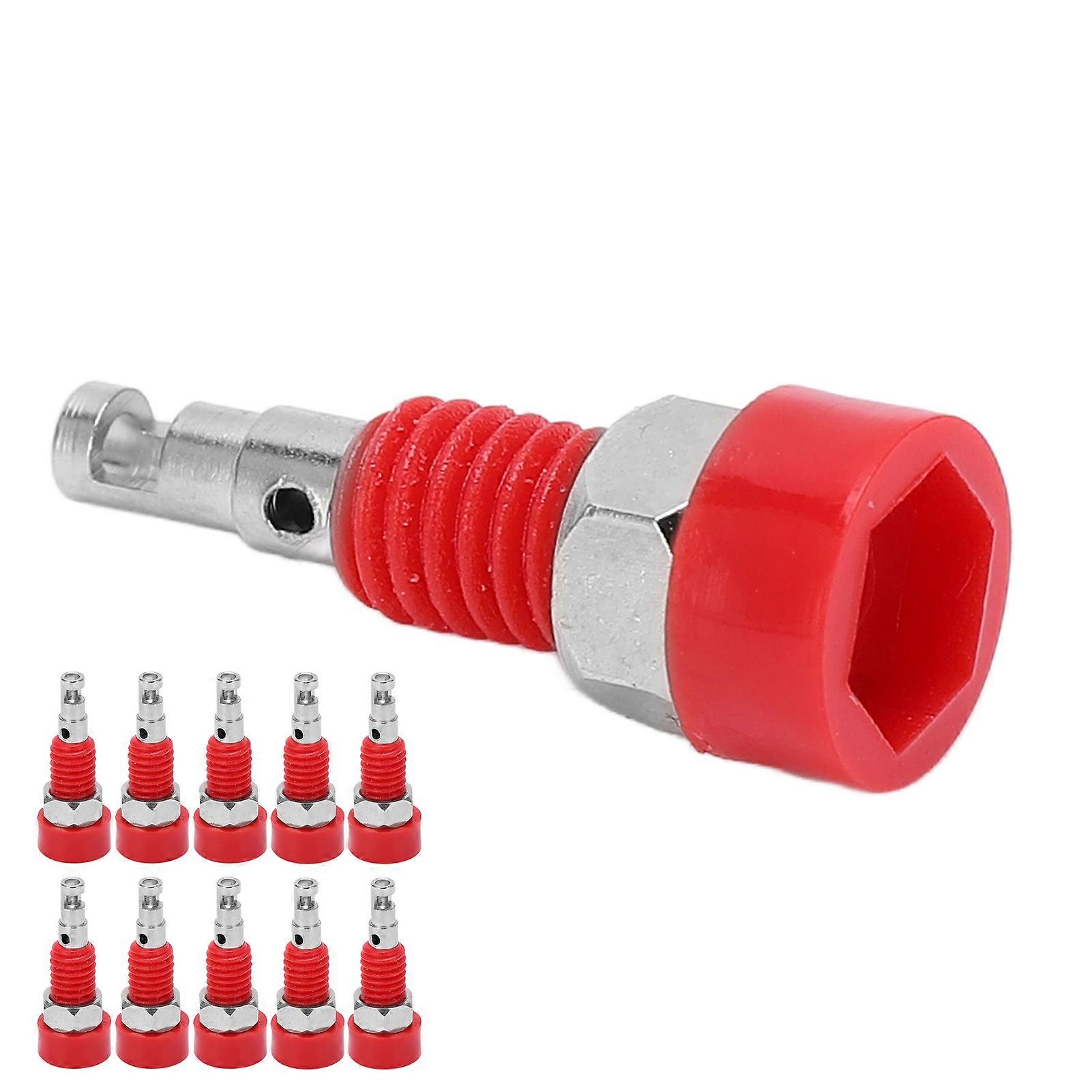 10pcs 2mm Banana Female Jack Socket Connector Adapter Panel Mini Binding Post for Electronic InstrumentRed