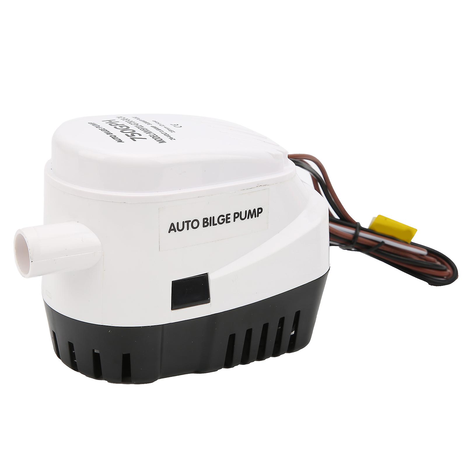Marine Accessory,24V 750GPH Automatic Submersible Bilge Pump GPH Bilge Pump Maximized Efficiency