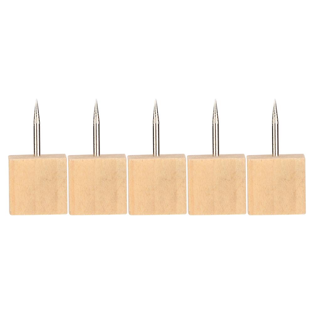 Practical Durable Delicate Wooden Pushpin Cute Style In High Quality(30pcs, square pushpin)