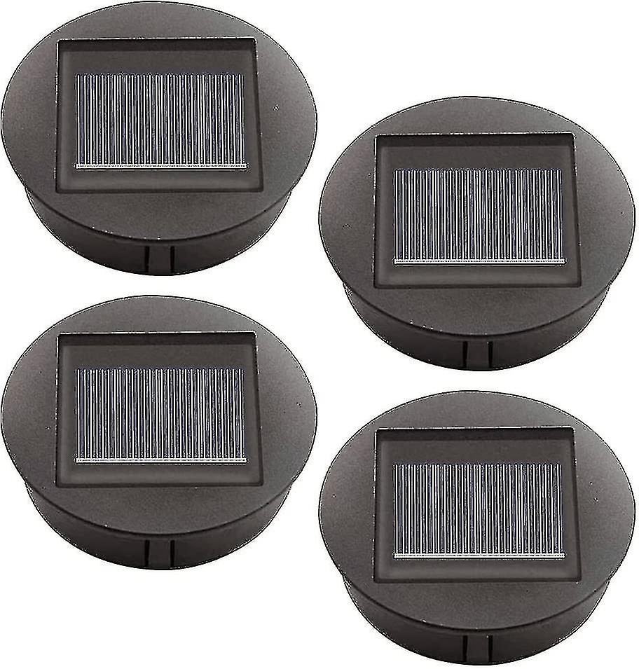 4 Pieces Replacement Solar Lights With Led Bulbs, Solar Top Lights Replacement, Led Solar Panel Lant
