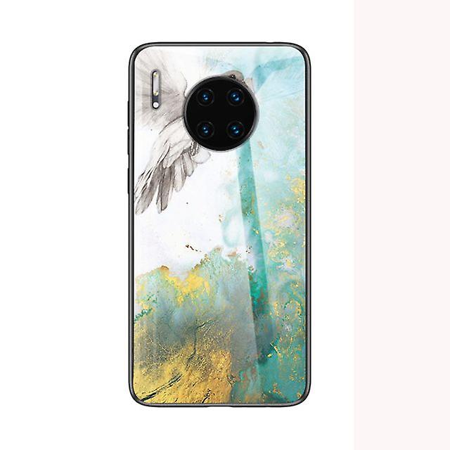 Marble shockproof tempered glass case for Huawei Mate 20 Lite