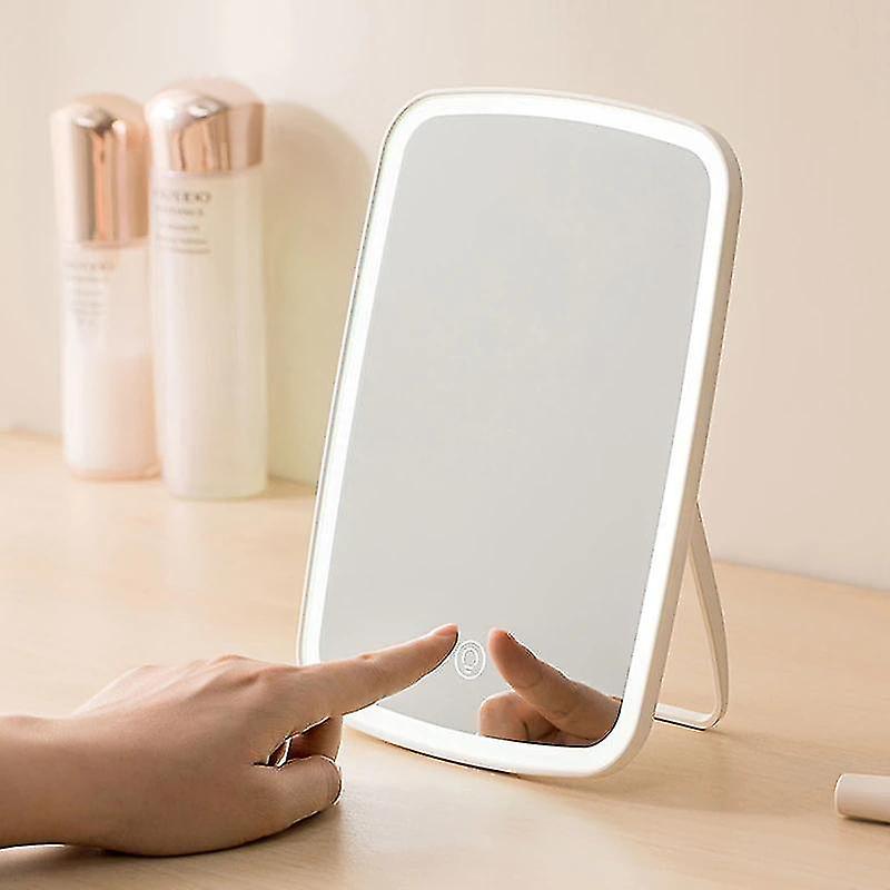 Makeup Mirror Led Cosmetic Mirror Usb Switch Operat Stand For Home Travel|makeup Mirrors(white)