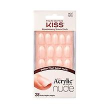 Kiss My Face - Salon Acrylic French Nude Nails 64267 ( 28 pcs ) - Acrylic nails french manicure for 
